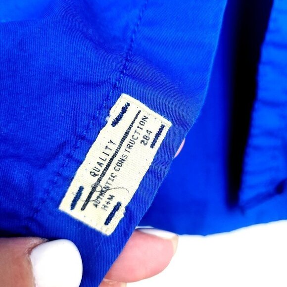 H&M Kids Long-Sleeved Button Down Shirt Boys 9-10Y Bright Blue - Picture 7 of 12